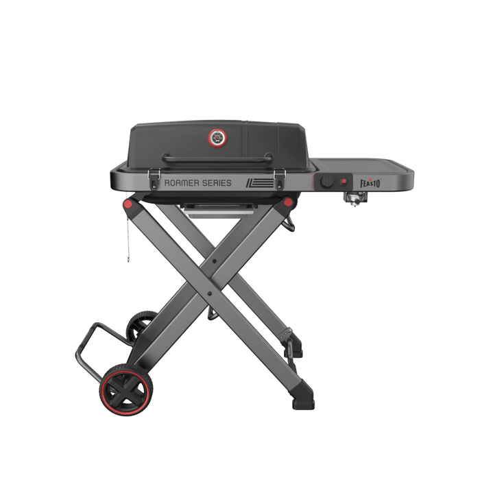 Portable Gas Grill with Foldable Cart