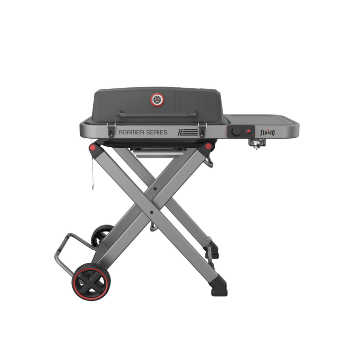 Portable Gas Grill with Foldable Cart
