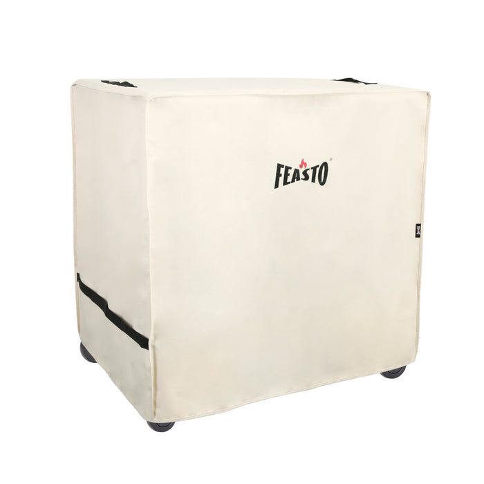 Feasto Outdoor Dining Cart,Grill Cover for Feasto 3-Shelf Outdoor Steel Table Cart, Heavy Duty Waterproof Beige (L36”xW26.5”x H35”)