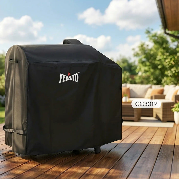 44-Inch Outdoor Charcoal Grill Cover with Adjustable Velcro Strap