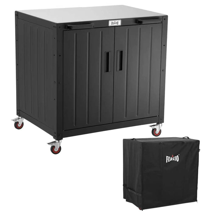 FEASTO 304 Stainless Steel Outdoor Prep Station & Cover