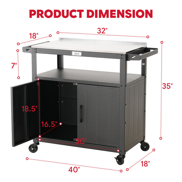 Feasto Modular Outdoor Kitchen Island & Grill Cart(Add to cart and enjoy an additional 7% discount)