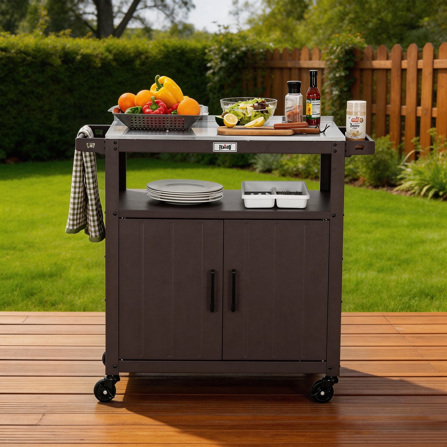 Feasto Modular Outdoor Kitchen Island & Grill Cart(Add to cart and enjoy an additional 10% discount)