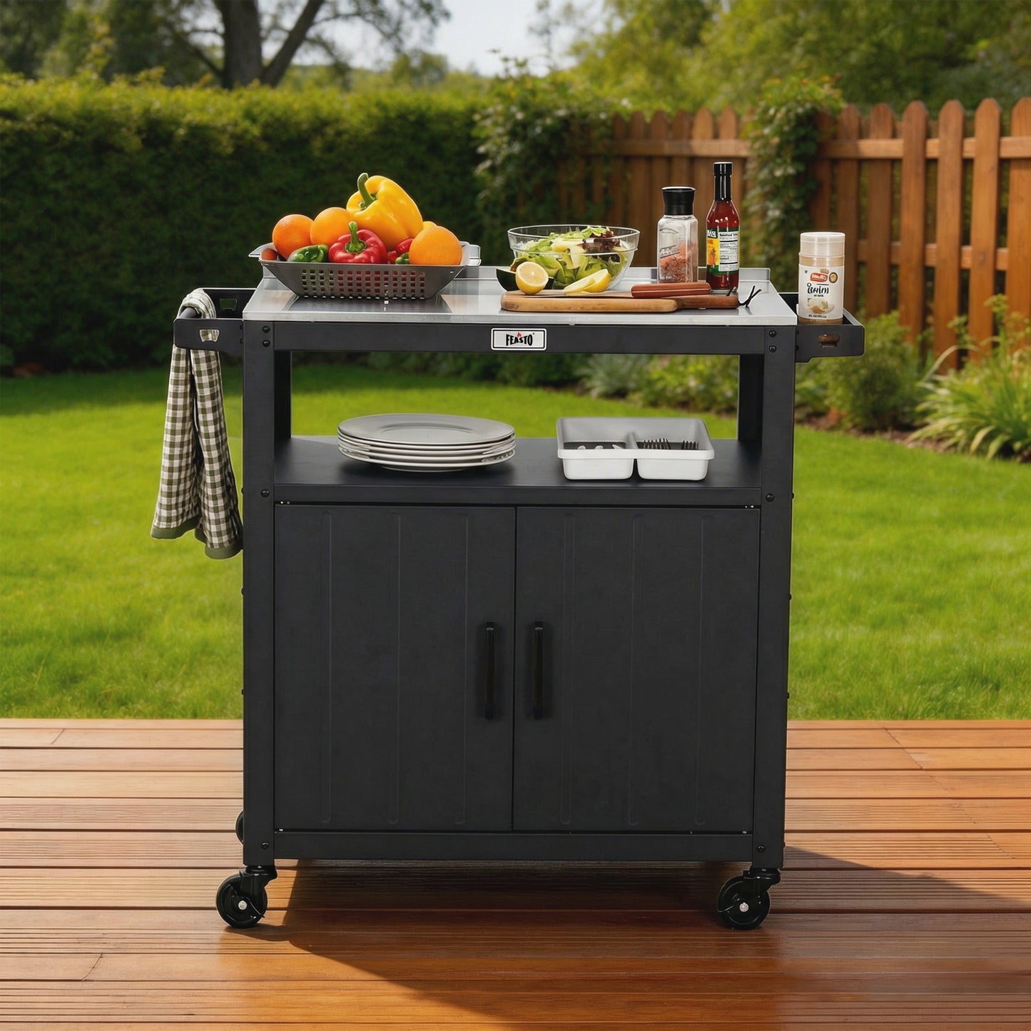 Feasto Modular Outdoor Kitchen Island & Grill Cart(Add to cart and enjoy an additional 10% discount)