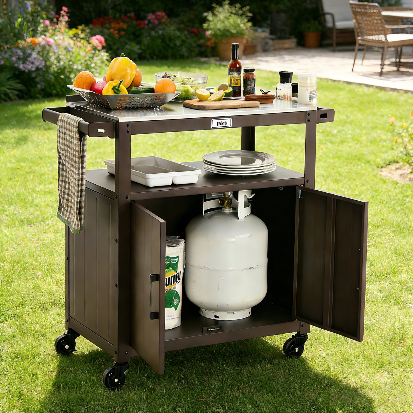 Feasto Modular Outdoor Kitchen Island & Grill Cart(Add to cart and enjoy an additional 10% discount)