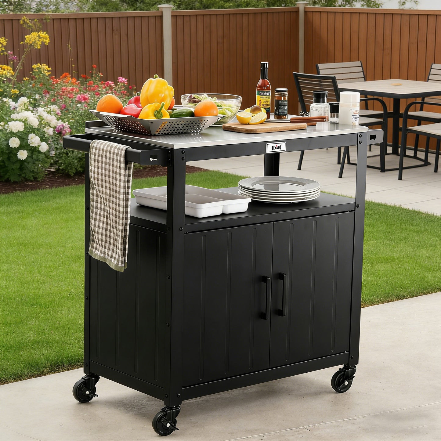 Feasto Modular Outdoor Kitchen Island & Grill Cart(Add to cart and enjoy an additional 10% discount)