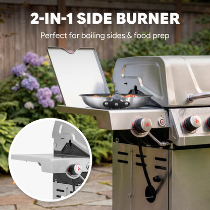 Feasto 5-Burner Propane Gas Grill 58,000 BTU with Sear & Side Burner, 686 Sq. In.(Add to cart and enjoy an additional 5% discount)
