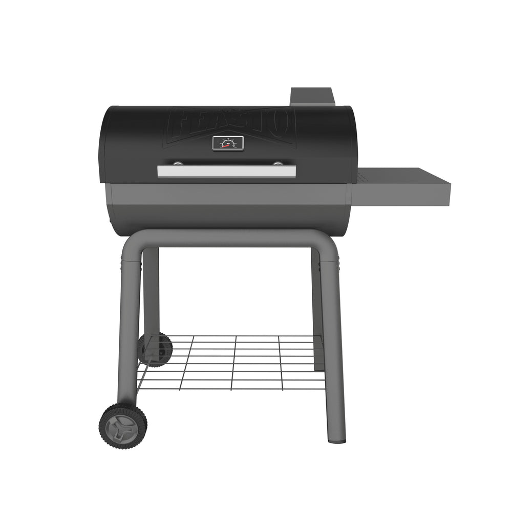Charcoal Grill with Side Table 360 view