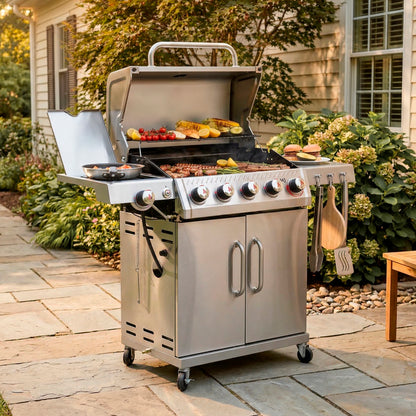 Feasto 5-Burner Propane Gas Grill 58,000 BTU with Sear & Side Burner, 686 Sq. In.(Add to cart and enjoy an additional 5% discount)