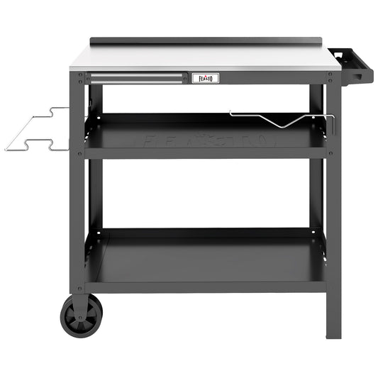 Feasto Movable Stainless Steel Prep Table with Magnetic Tool Holder (Add to cart and enjoy an additional 7% discount)