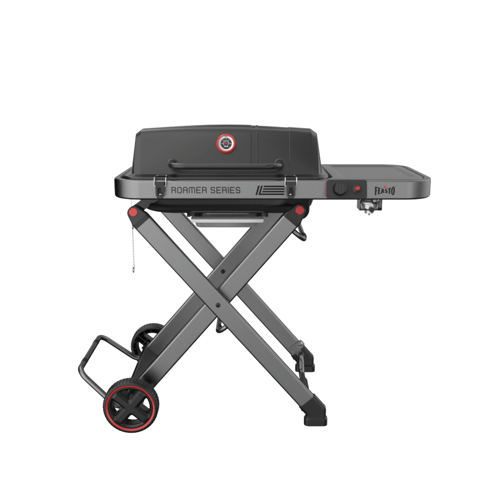 Portable Gas Grill with Foldable Cart 360 view