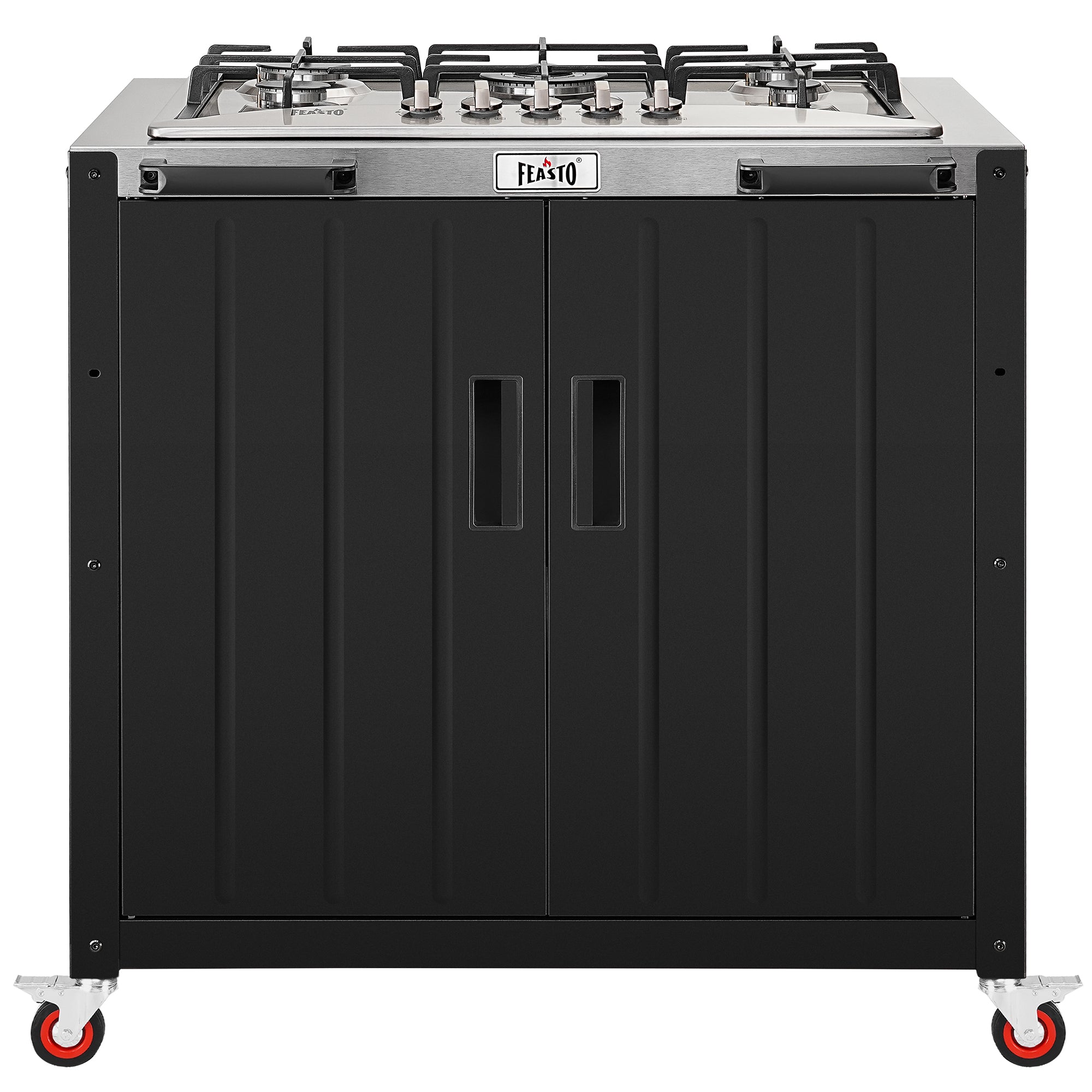 Feasto 5-Burner Propane Gas Stove, Stainless Steel Top with
