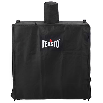 FEASTO 36-Inch Outdoor Prep Table Cover with Sink, Waterproof 600D Grill Cart Cover with Roll-Up Zippered Door, for Kitchen Island Sink Station & Storage Cabinet, Black