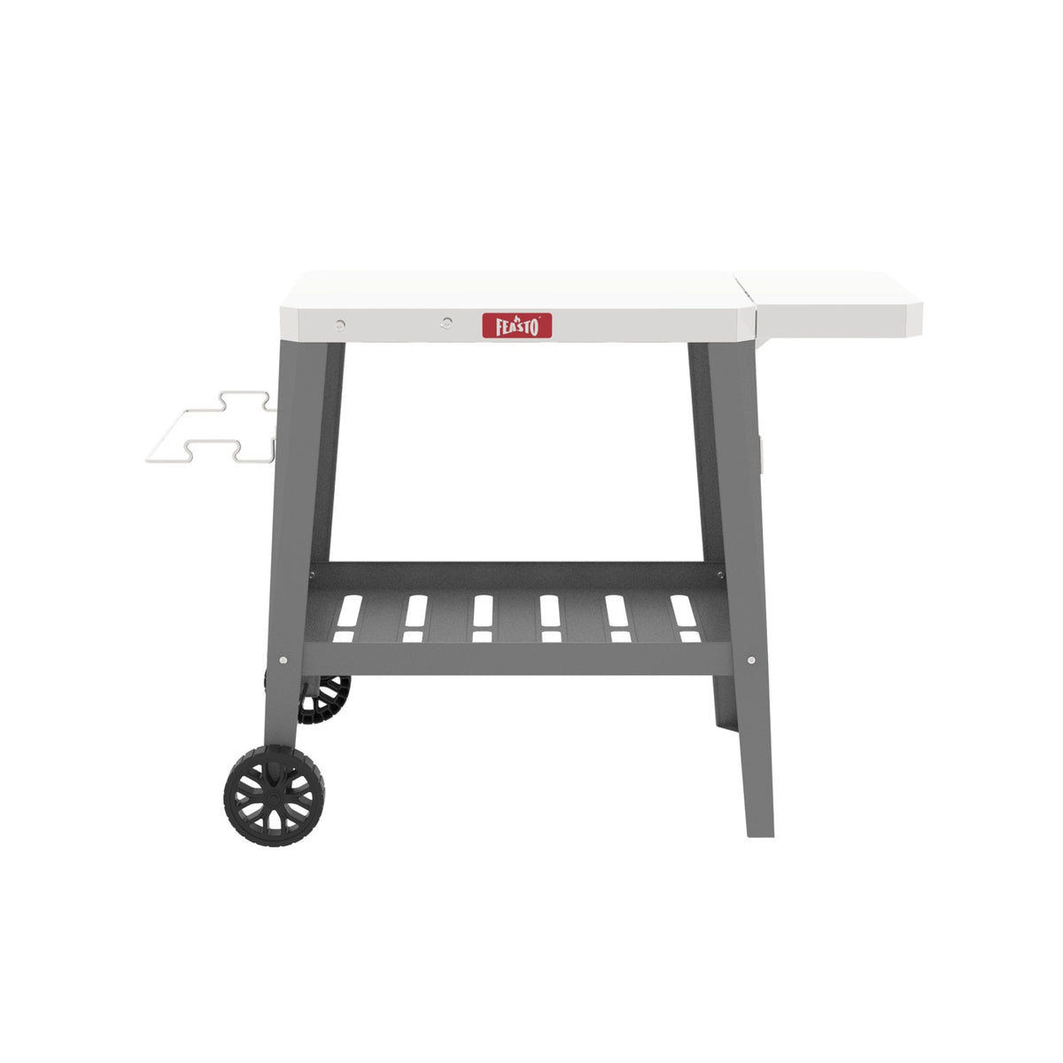 Outdoor Grill Cart with Foldable Table for Pizza Oven Cooking 360 view