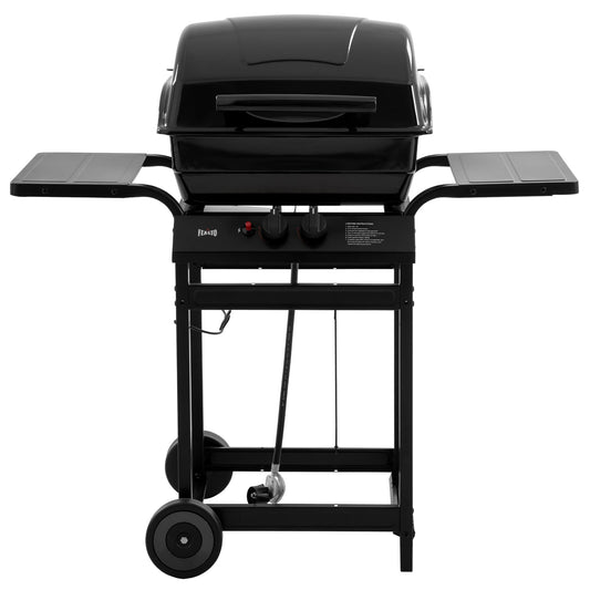 Black portable grill 