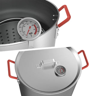 30 Qt Outdoor Turkey Fryer & Seafood Boiler Kit with Triangular Base Contour