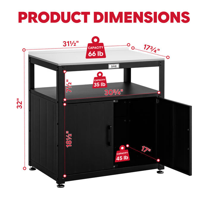 Feasto Garden Potting Bench with Storage Cabinet(Add to cart and enjoy an additional 5% discount)