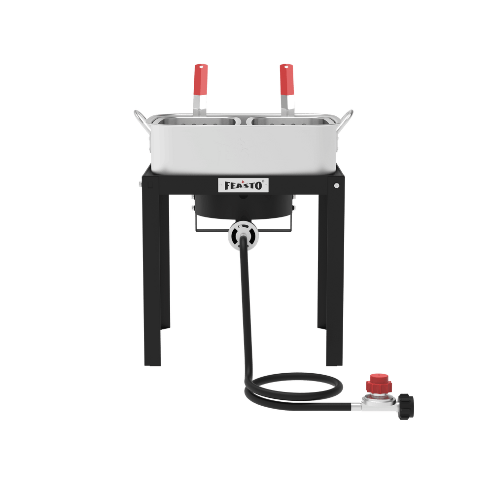 18 Qt Fish Fryer with Baskets 360 view