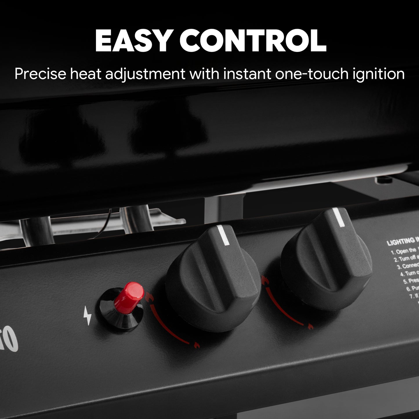 2-Burner Gas Grill with 26,500 BTU Cooking Power, Porcelain-Enamel Main Body and Lid