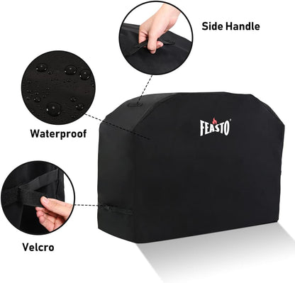 BBQ Grill Cover, 55” Heavy Duty Waterproof Gas Grill Cover,Anti-UV,Fade Resistant,Griddle Cover with Adjustable Velcro Strap,Fits for Weber,Char Broil,Nexgrill,Royal Gourmet(L55” x W23” x H42”)