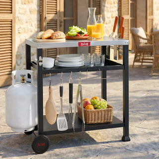 Outdoor Grill Cart with Multi-Function Storage