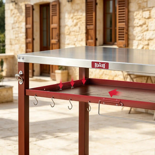 Outdoor Grill Cart with Multi-Function Storage