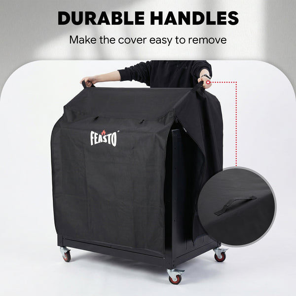 FEASTO 36-Inch Outdoor Grill Cart Cover | Heavy-Duty 600D Waterproof