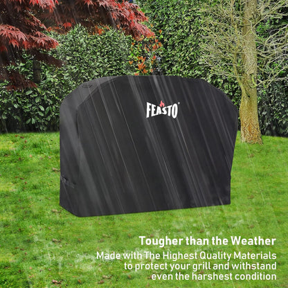 BBQ Grill Cover, 55” Heavy Duty Waterproof Gas Grill Cover,Anti-UV,Fade Resistant,Griddle Cover with Adjustable Velcro Strap,Fits for Weber,Char Broil,Nexgrill,Royal Gourmet(L55” x W23” x H42”)