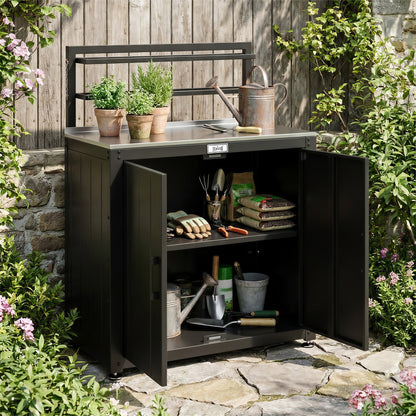 Feasto Garden Potting Bench with Storage Cabinet(Add to cart and enjoy an additional 7% discount)