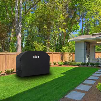 BBQ Grill Cover, 55” Heavy Duty Waterproof Gas Grill Cover,Anti-UV,Fade Resistant,Griddle Cover with Adjustable Velcro Strap,Fits for Weber,Char Broil,Nexgrill,Royal Gourmet(L55” x W23” x H42”)