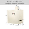Outdoor Kitchen Series 36" Freestanding Outdoor Grill Cart with Cover, Movable BBQ Station