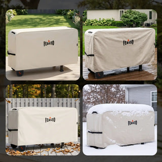 50-Inch Outdoor Prep Table Cart Cover with Adjustable Velcro Strap