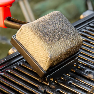Bristle-Free Steam Grill Brush with Interwoven-Tech & Scraper
