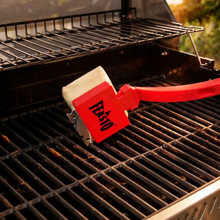 Bristle-Free Steam Grill Brush with Scraper