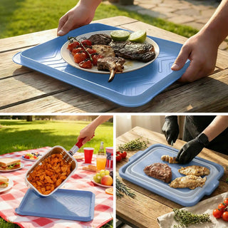 Collapsible BBQ Prep Tub & Wash Station Set for Outdoor Cooking