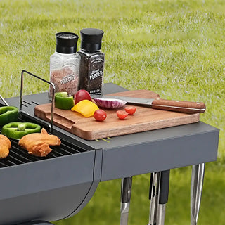 Charcoal Grill with Side Table