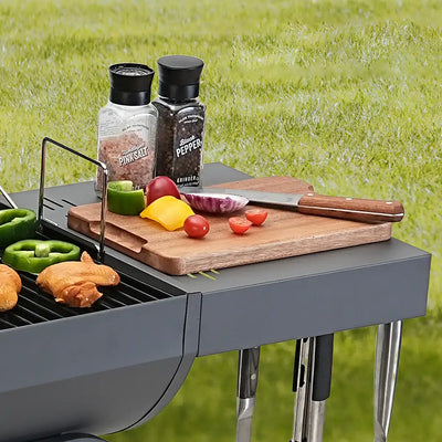 Charcoal Grill with Side Table