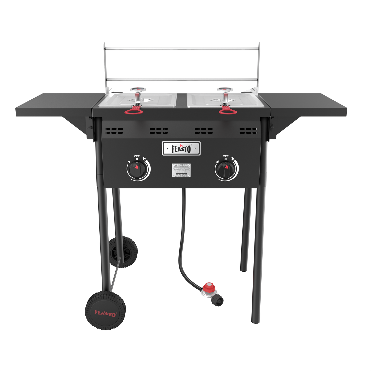 4-Gal Outdoor Deep Fryer  with Movable Cart