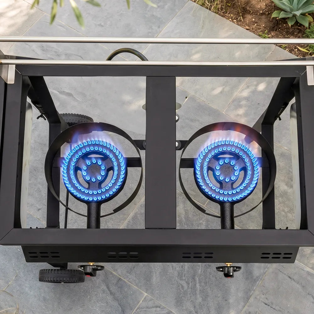 4-Gal Outdoor Deep Fryer  with Movable Cart