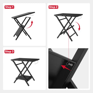 Grill Cart with Foldable Tripod Frame