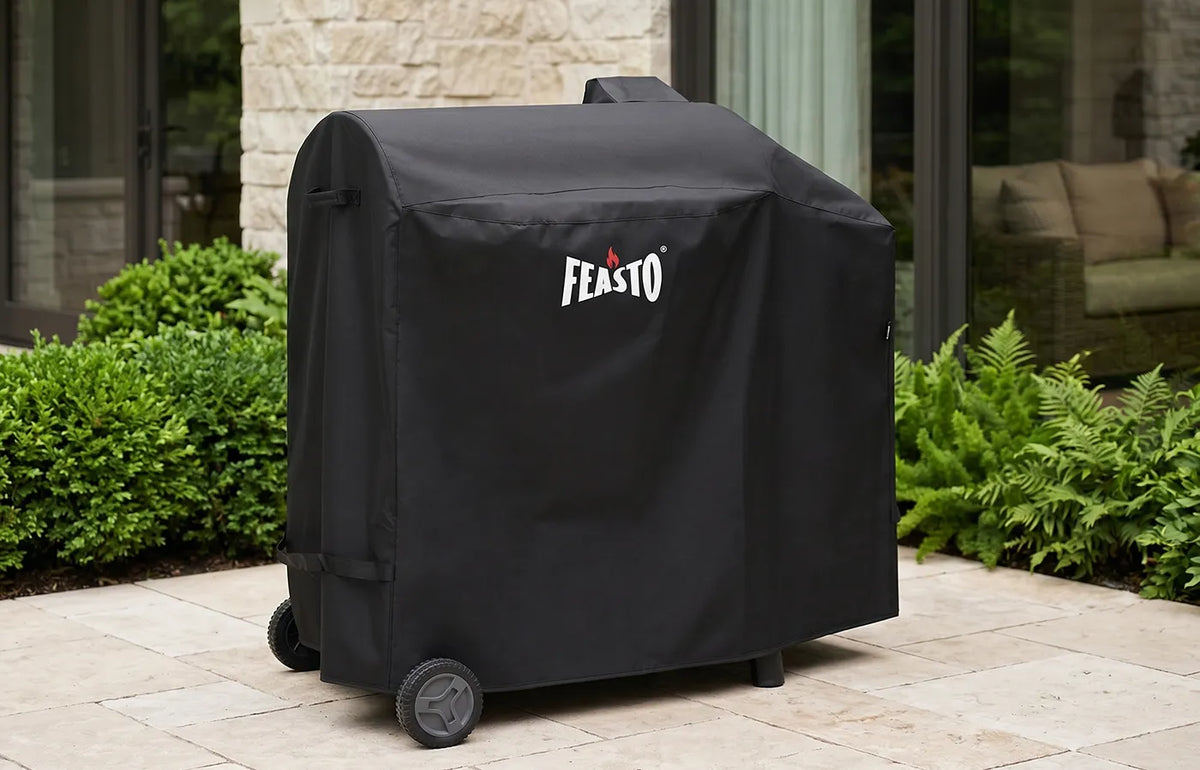 44-Inch Outdoor Charcoal Grill  Cover with Adjustable Velcro Strap