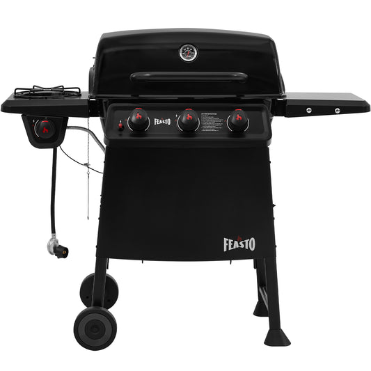 Feasto Black gas grill