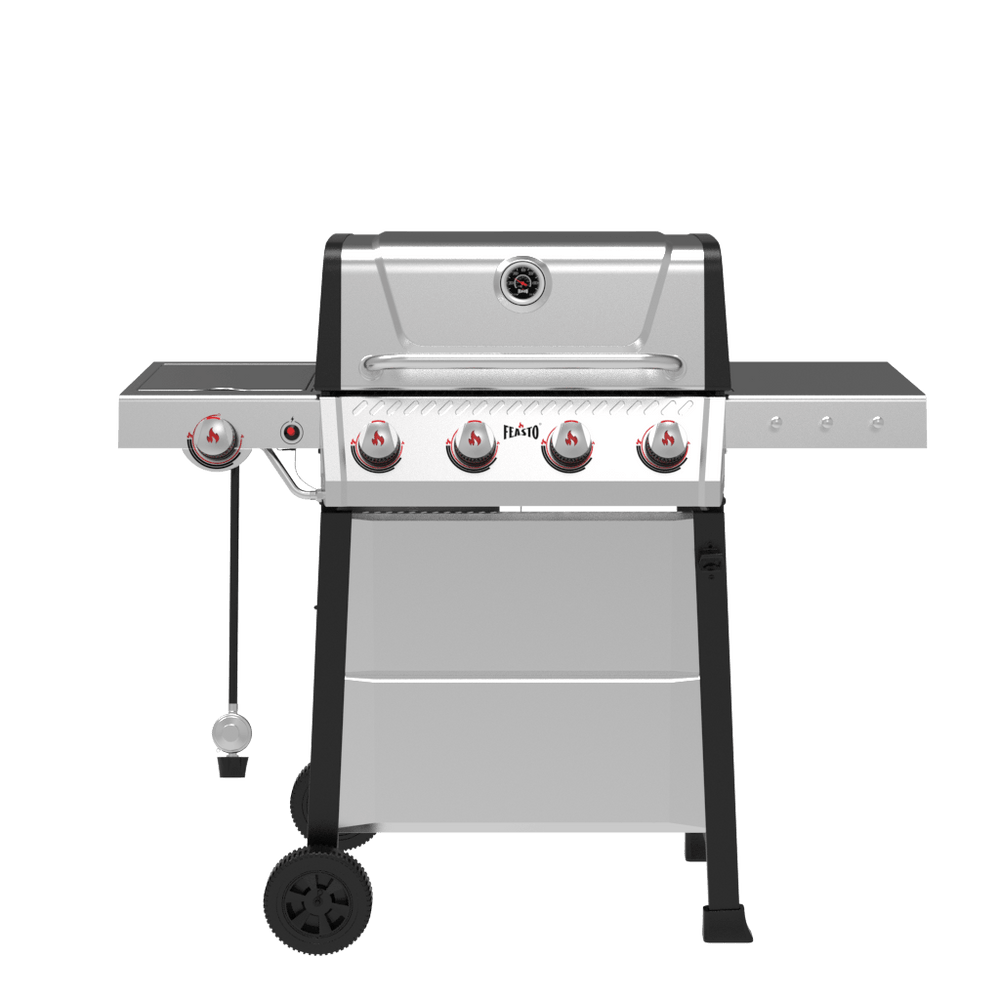 4-Burner Gas Grill with Side Burner 360 view