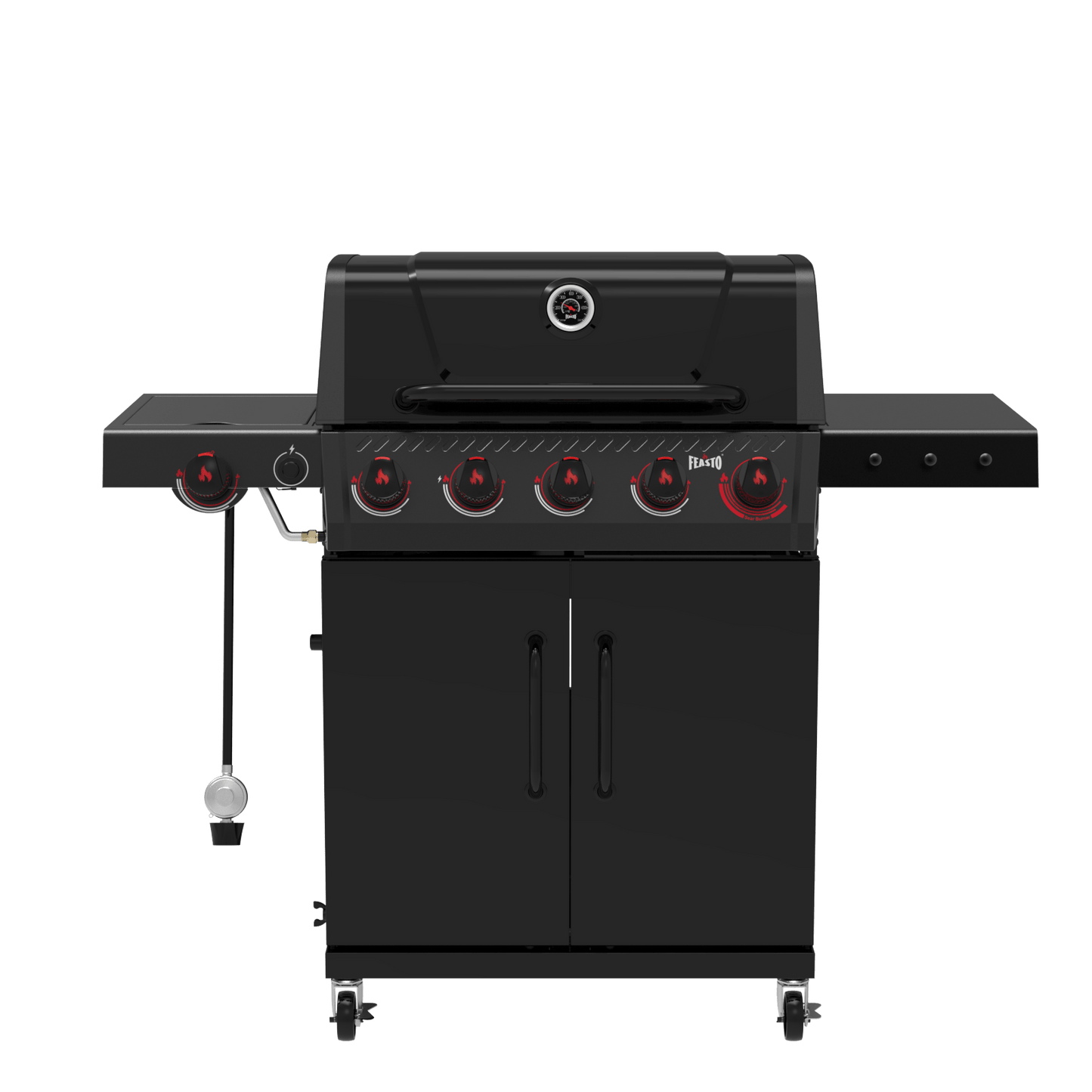 5-Burner Gas Grill with Sear Burner & Side Burner