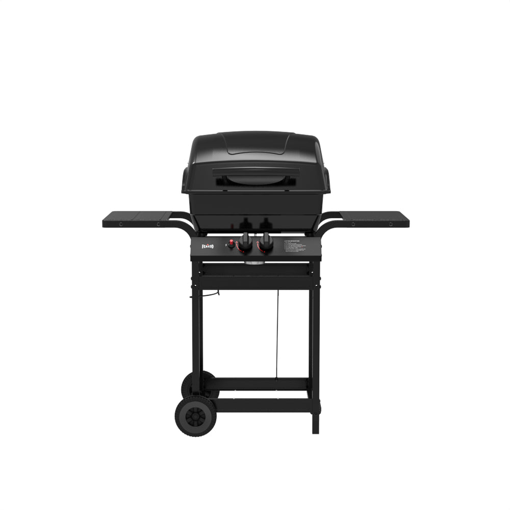 2-Burner Gas Grill with Dual Side Tables 360 view