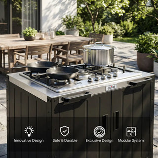Stainless Steel with Propane Gas Stove