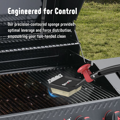 Engineered for Control: Precision Contoured Sponge Provides Optimal Leverage and Force Distribution for Effective Two Handed Cleaning