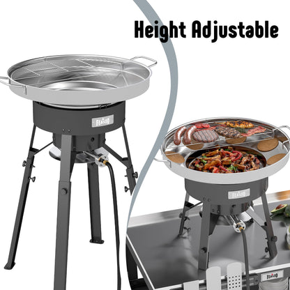 Concave Comal Height adjustable 