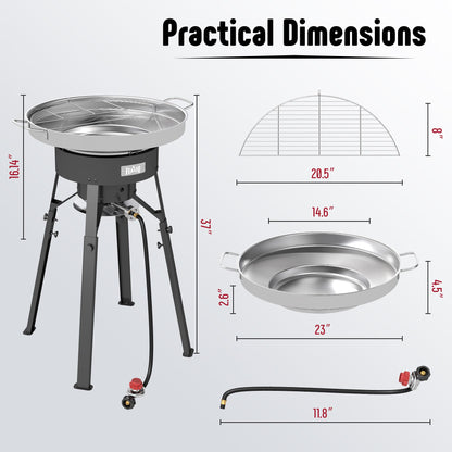 Overall Dimensions - 38'' H X 26.8'' W X 26.8'' D
