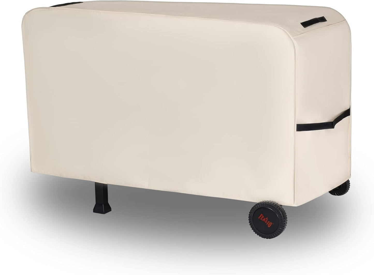 Outdoor Dining Cart Cover for Feasto Three-Shelf Movable Dining Cart Prep Table  Heavy Duty Waterproof Cover for Feasto Dining Cart Beige (L50.4” x W23.6” x H28.7”)